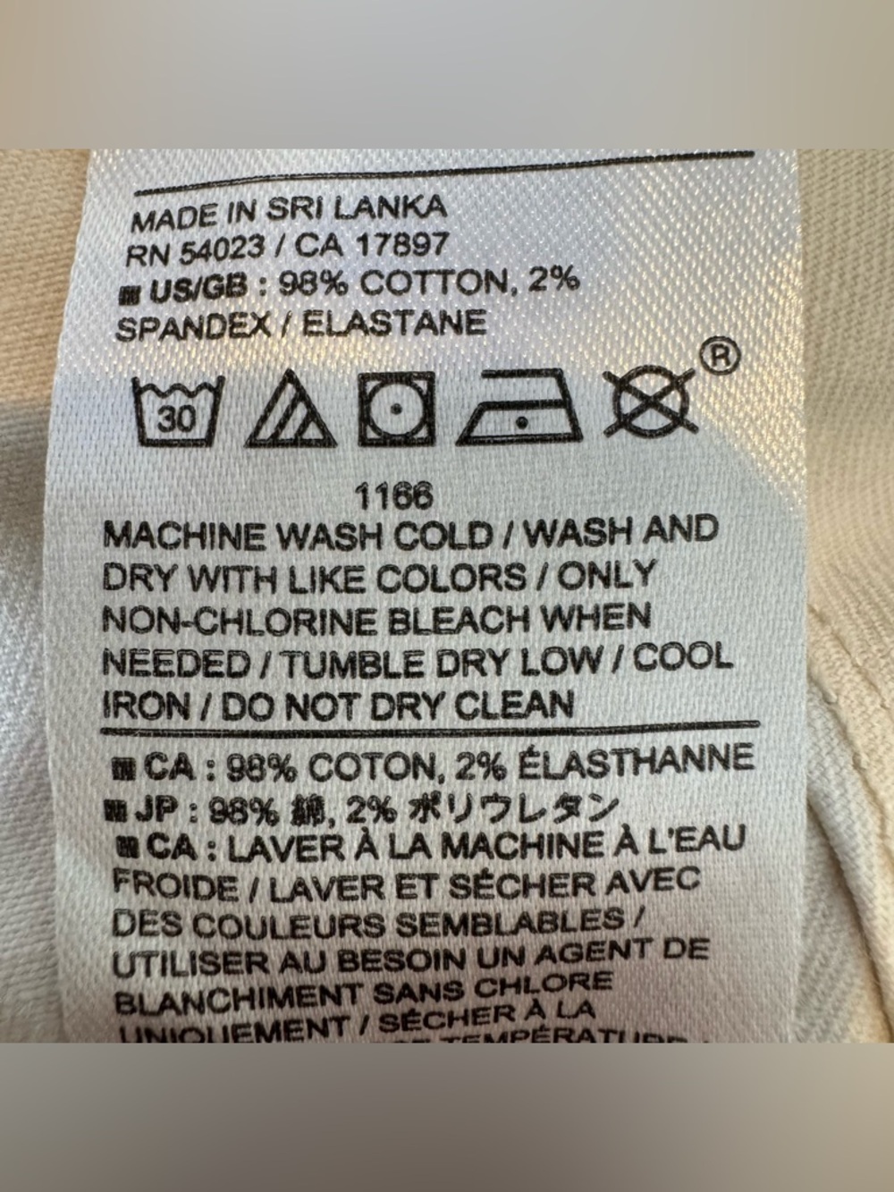 Banana Republic White Authentic Chino Pants Size 14 Cropped Stretch - Picture 11 of 11